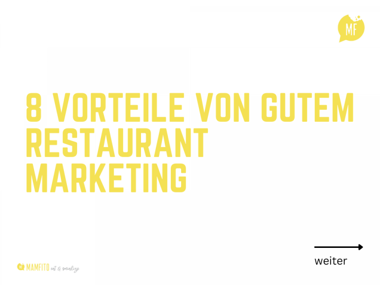 Gutes Restaurant Marketing bringt viele Vorteile mit sich und ist entscheidend, wie erfolgreich du bist