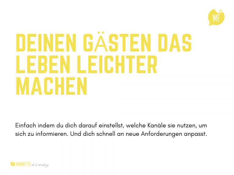 Marketing Gastronomie um Kundenbeziehungen optimal zu gestalten.