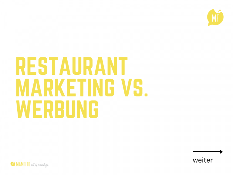 Zwischen Restaurant Werbung und Marketing existieren große Unterschiede