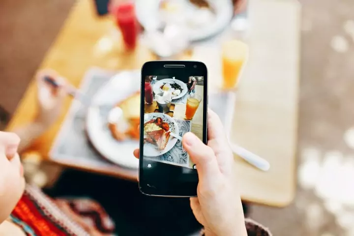 Gastro Trend Essen für Insta vorbereiten