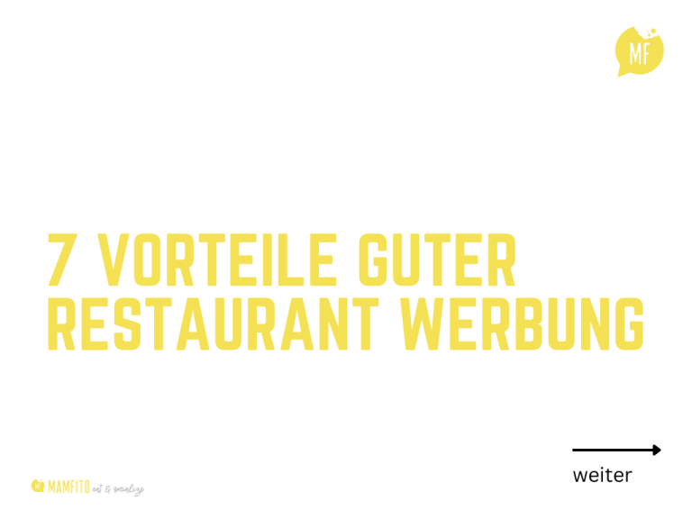 Alle Vorteile, die Werbung Restaurant mit sich bringen auf einen Blick