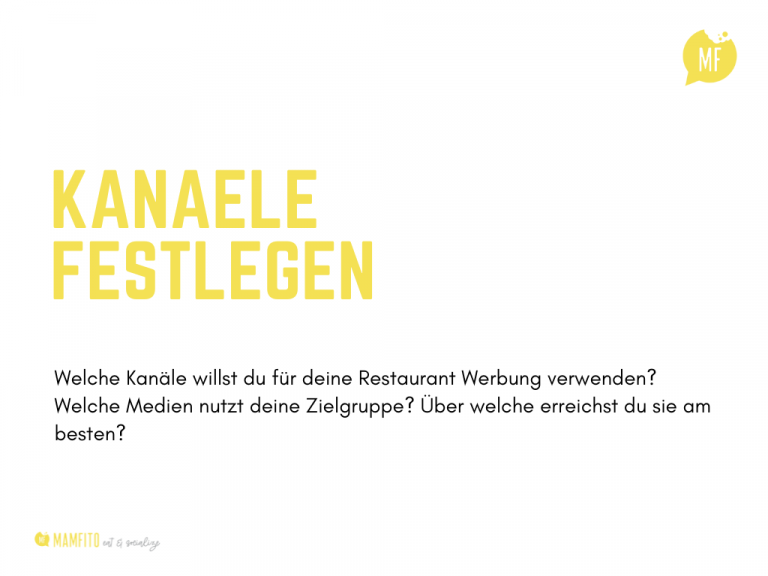 Welche Kanäle willst du nutzen?