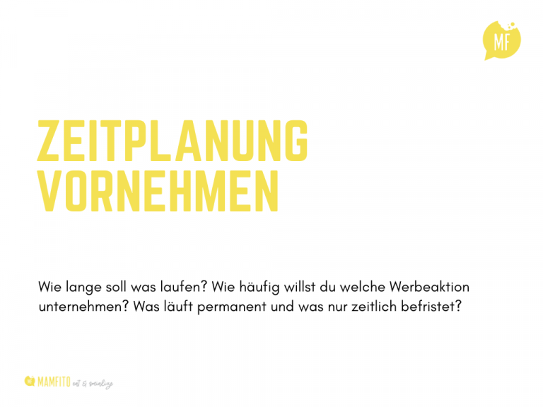 Wie möchtest du die zeitliche Planung gestalten?