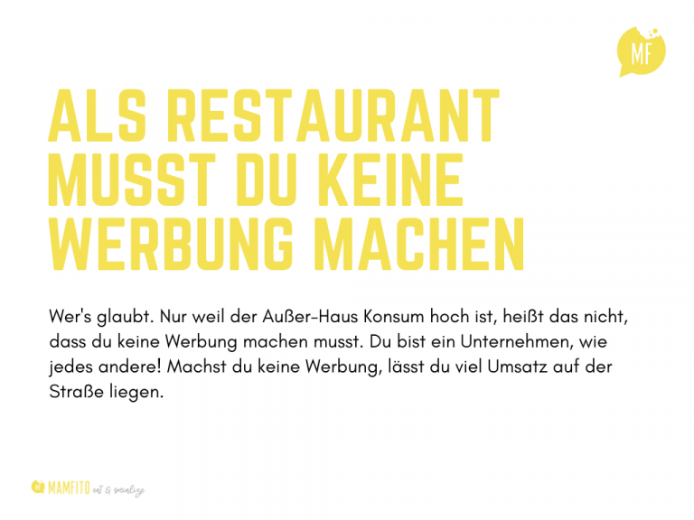 Restaurant bekannt machen