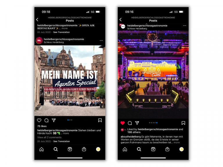Die Heidelberger Schlossgastronomie ist bekannt für ihre vielen Gastronomie Events, die zahlreiche Gäste anziehen