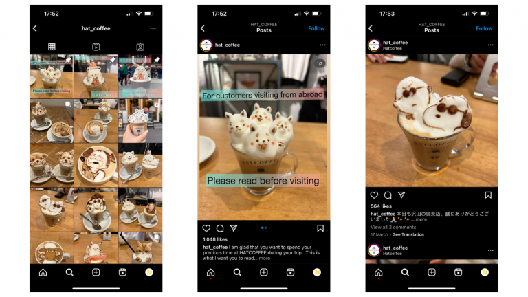 ein absolut ausgefallenes Café Konzept mit 3D Schaumkronen in Japan