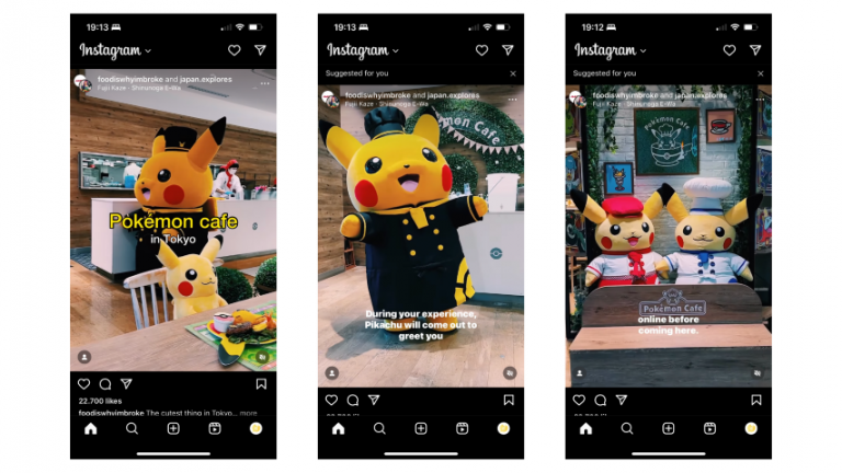 Und natürlich darf ein Pokémon Café in Japan nicht fehlen! (Quelle: Screenshot Instagram / foodiswhyimbroke)