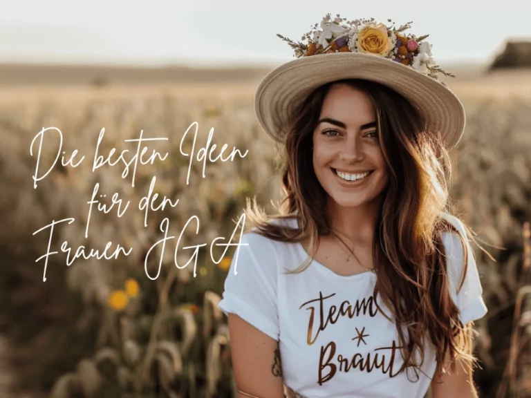 Frauen JGA Ideen: ein Teil der Planung des Junggesellinnenabschieds ist immer auch Inspiration suchen und Ideen sammeln für coole Aktivitäten. Wir haben hier über 40 beliebte Ideen für den Junggesellenabschied gesammelt